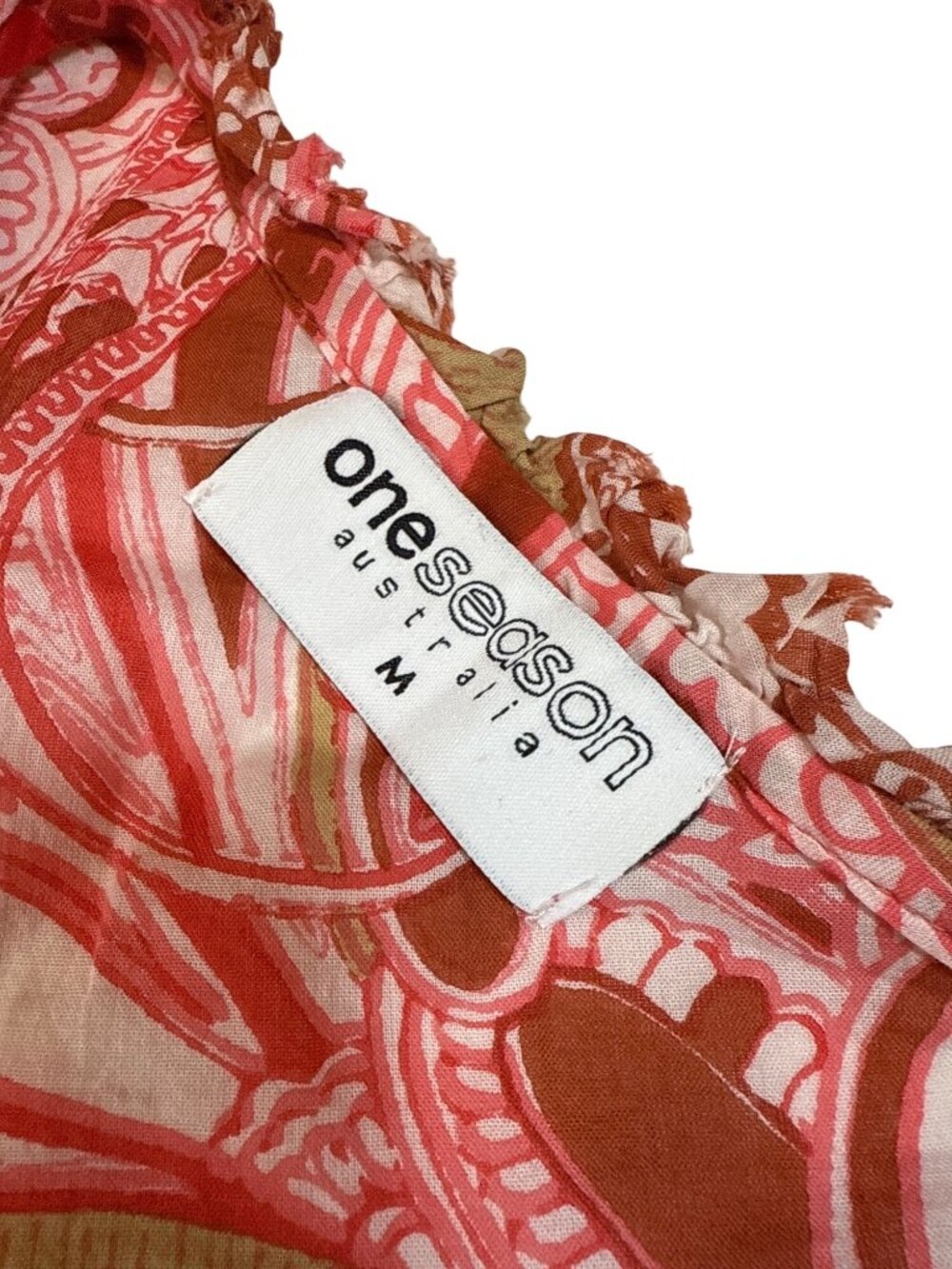 One Season amalfi long poppy medium midi dress in terracotta (OO661) - Picture 8 of 10